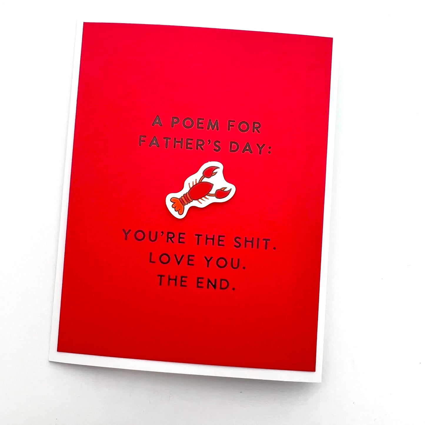 Father’s Day Poem You’re the Shit card