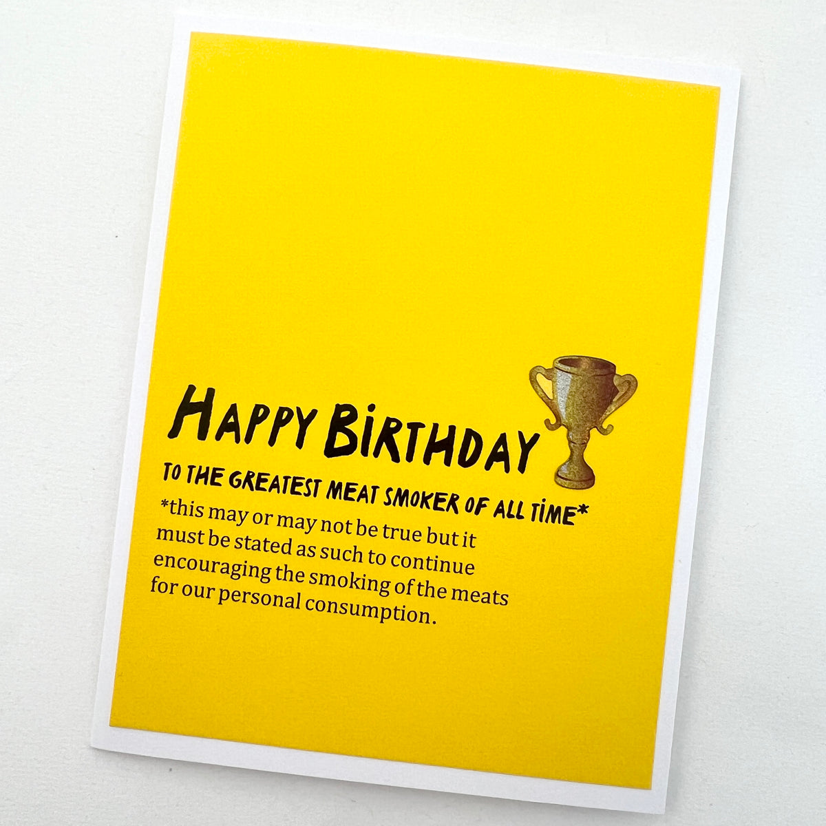 Birthday Best Meat Smoker card