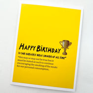 Birthday Best Meat Smoker card