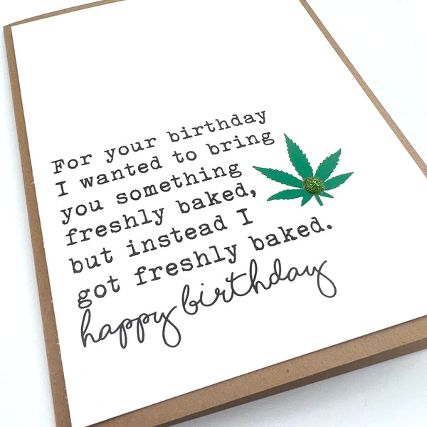 Birthday Freshly Baked card