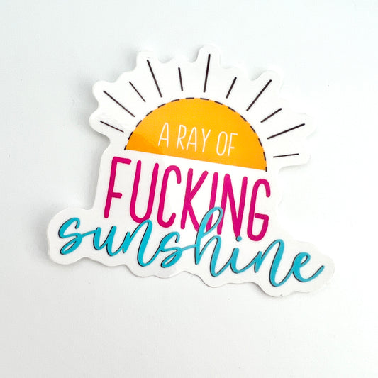 Ray of Fucking Sunshine vinyl sticker