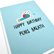 Birthday Penis Breath card