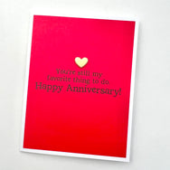Anniversary Favorite Thing to Do card