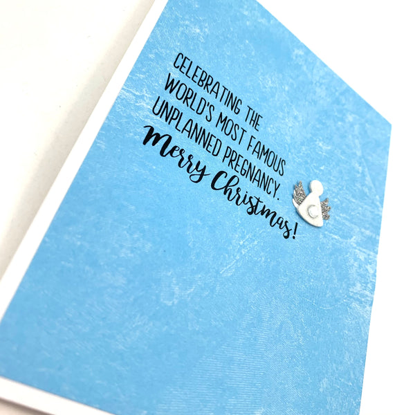 Holiday Unplanned Pregnancy Christmas card