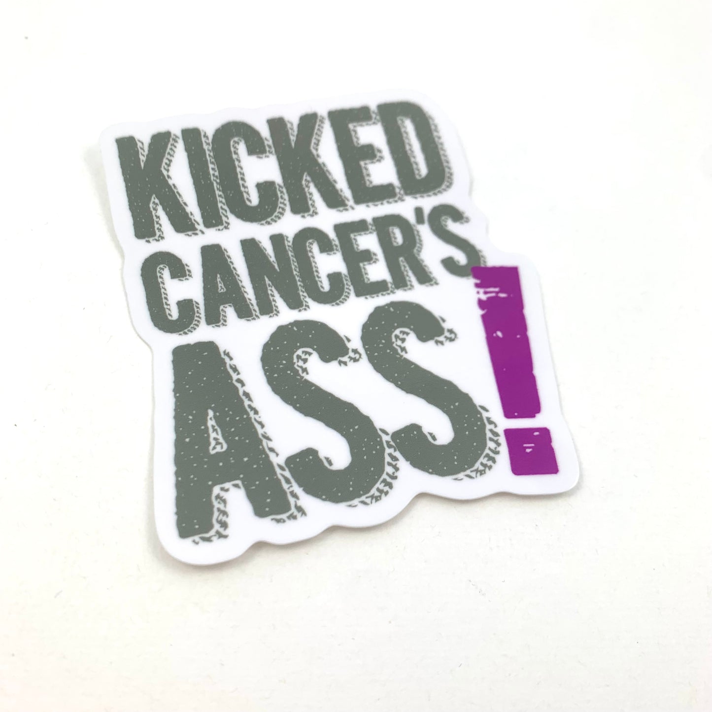 Kicked Cancer’s Ass vinyl sticker