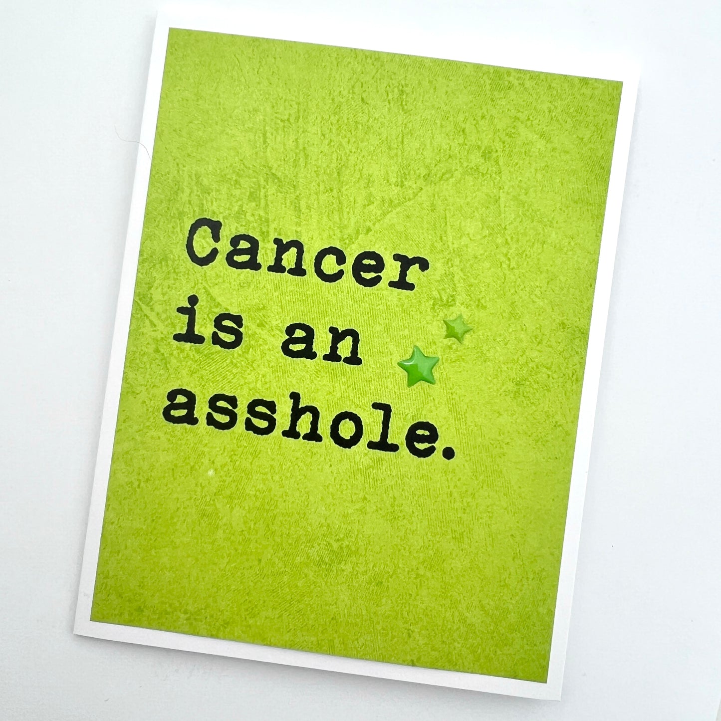 Cancer is an Asshole card