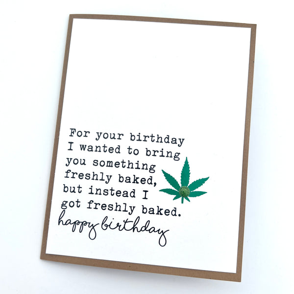 Birthday Freshly Baked card
