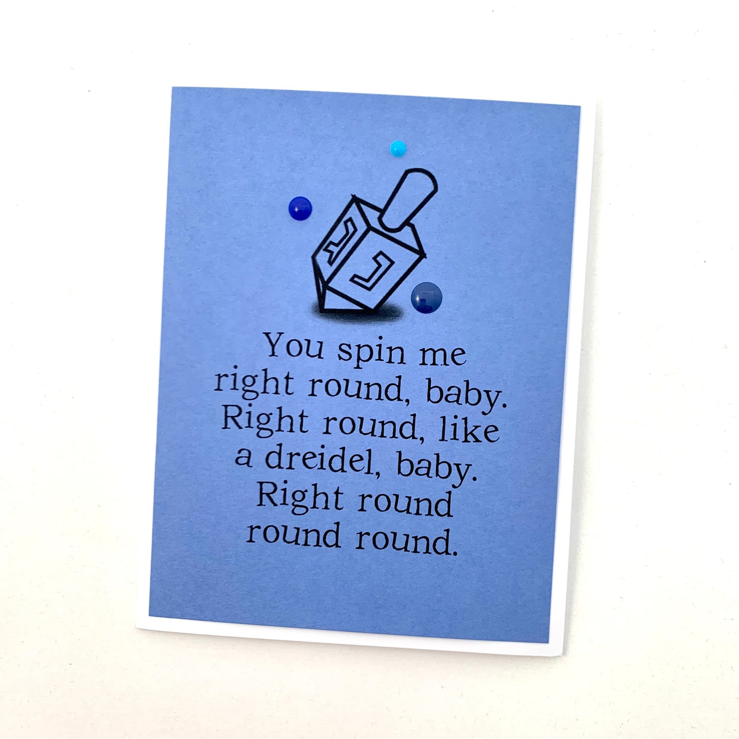 Hanukkah Dreidel Right Round card