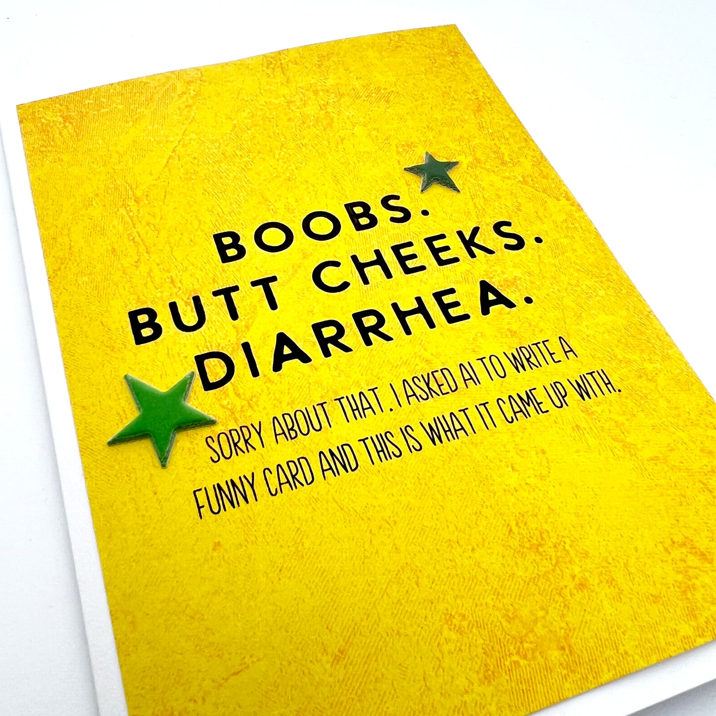 Boobs Butt Cheeks Diarrhea AI card